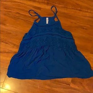 Royal blue tank top